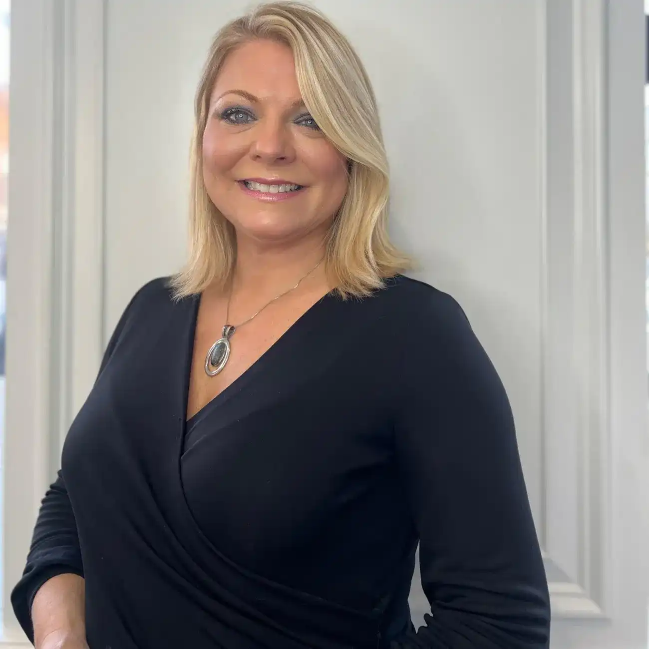 Portrait of Maria, a professional stylist at Panico Salon & Spa, showcasing their expertise and style.